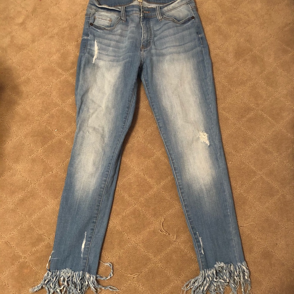 Frayed jeans